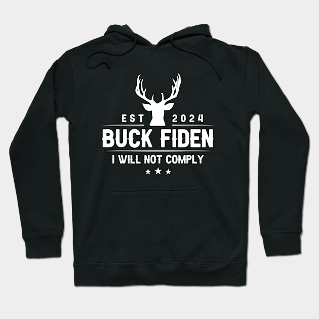 Buck Fiden I Will Not Comply Hoodie by Atelier Djeka